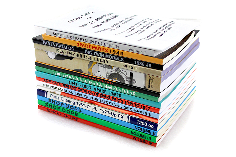 アクセサリー EVOLUTION MASTER BOOK for BIG TWIN Big Twin Part & Service Manual Library Set