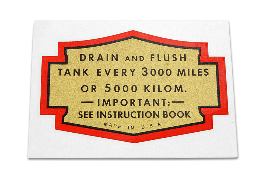 Oil Tank Decal