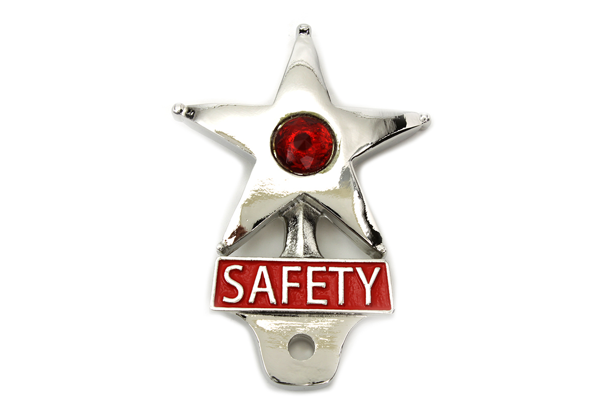 Safety License Plate Topper with Reflector