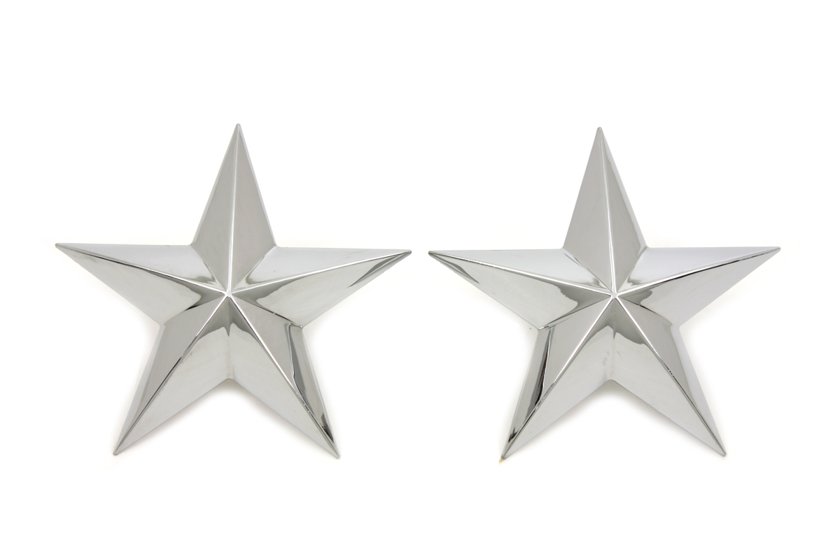 Chrome Decorative Star Stud Set