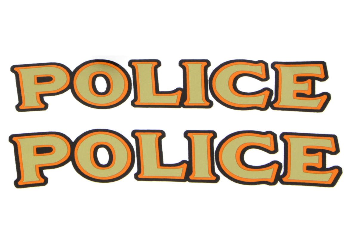 Front Fender "Police" Decal Set