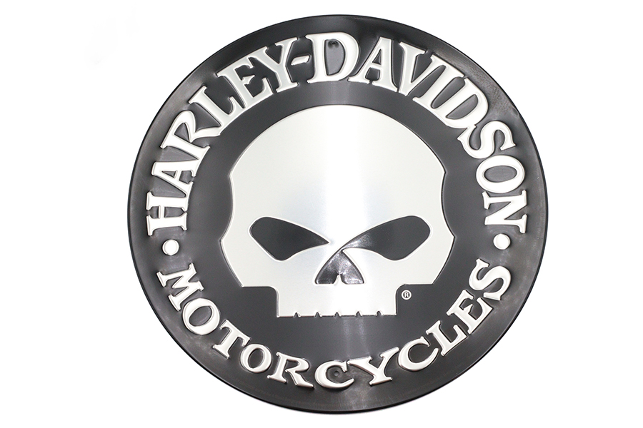 Harley Davidson Skull Tin Sign