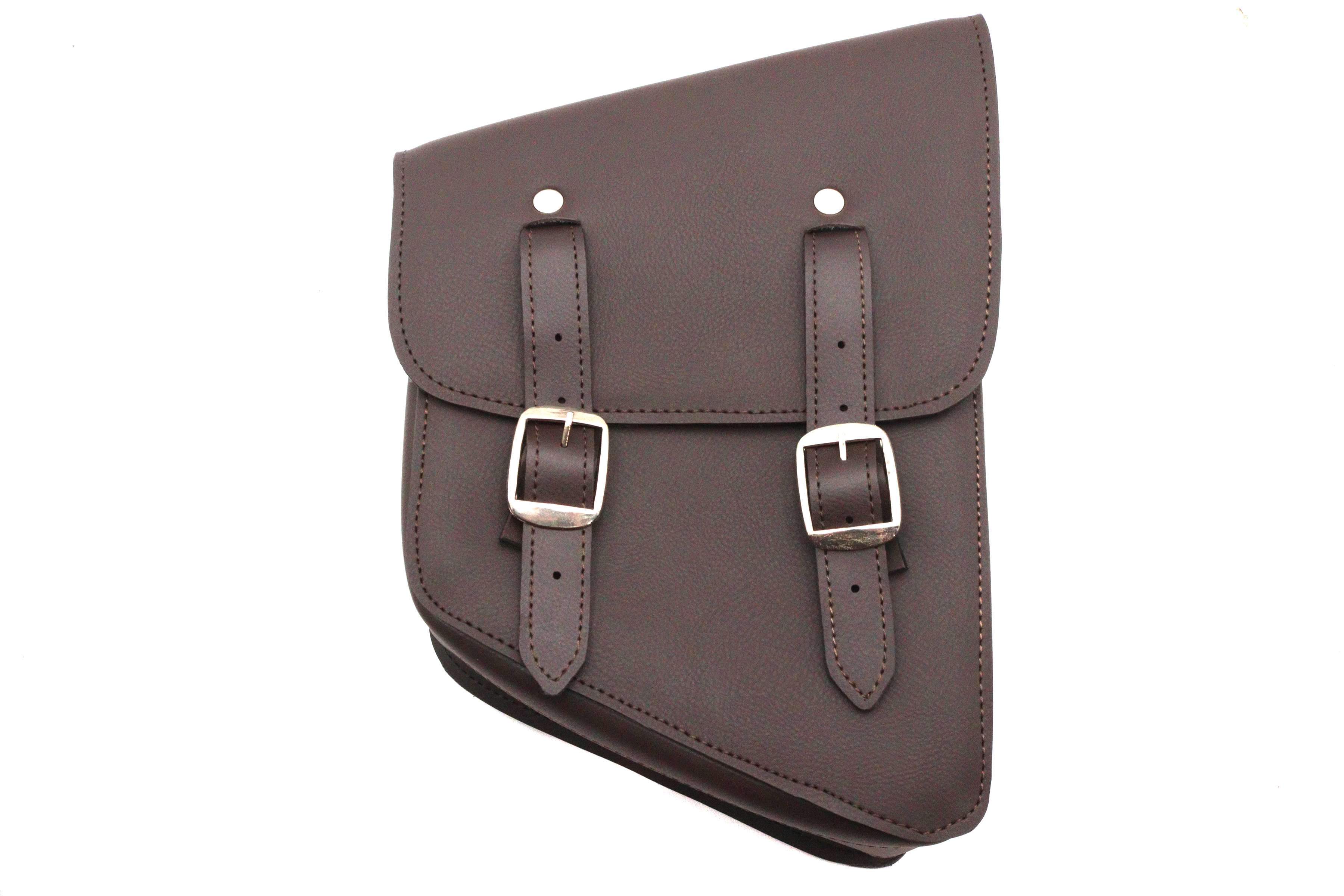 Brown Cowhide Saddlebag Right Side