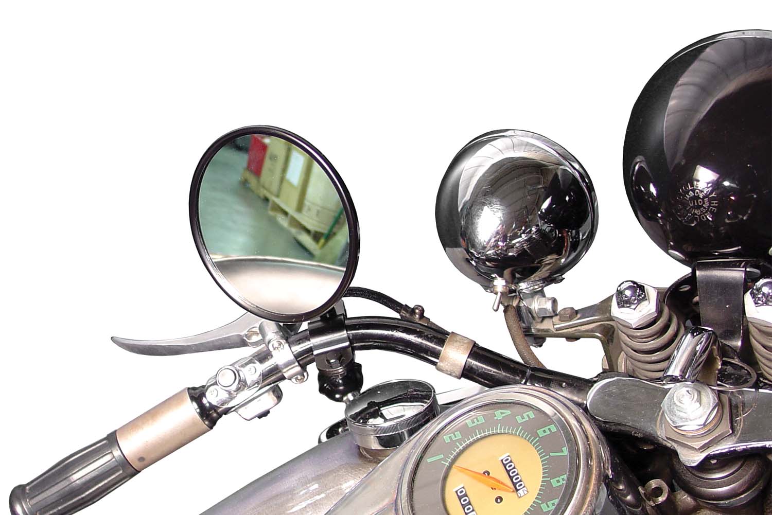 Spring Fork Black 5" Mirror