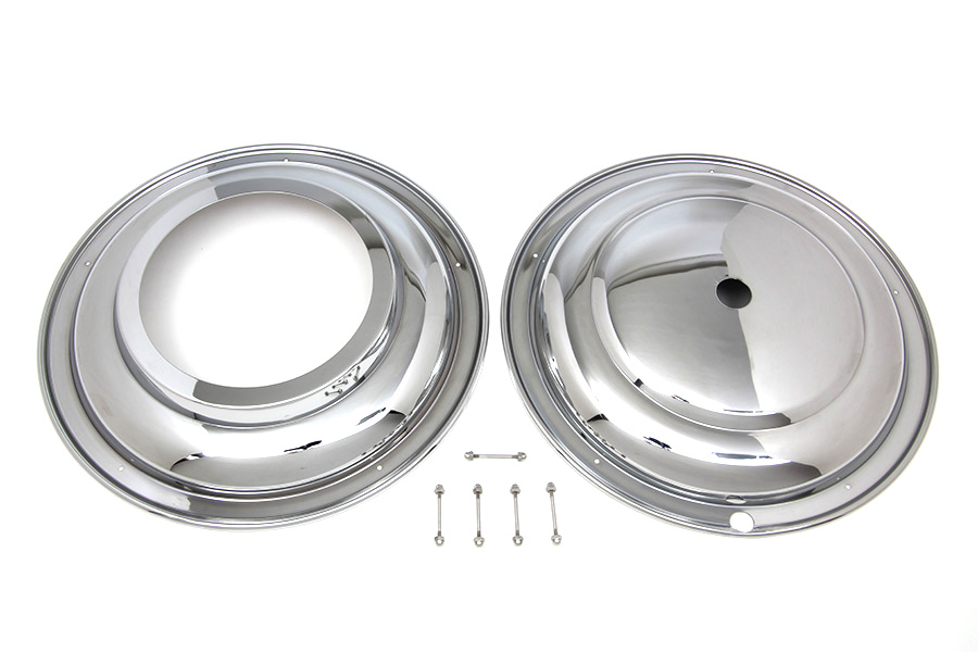 16" Front Wheel Cover Set Chrome