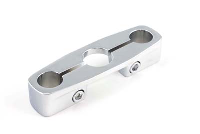 Chrome Plated Inline Triple Tree fits Harley Davidson