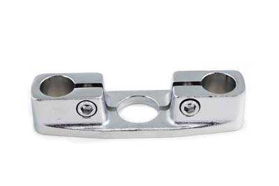 Chrome Plated Inline Triple Tree fits Harley Davidson