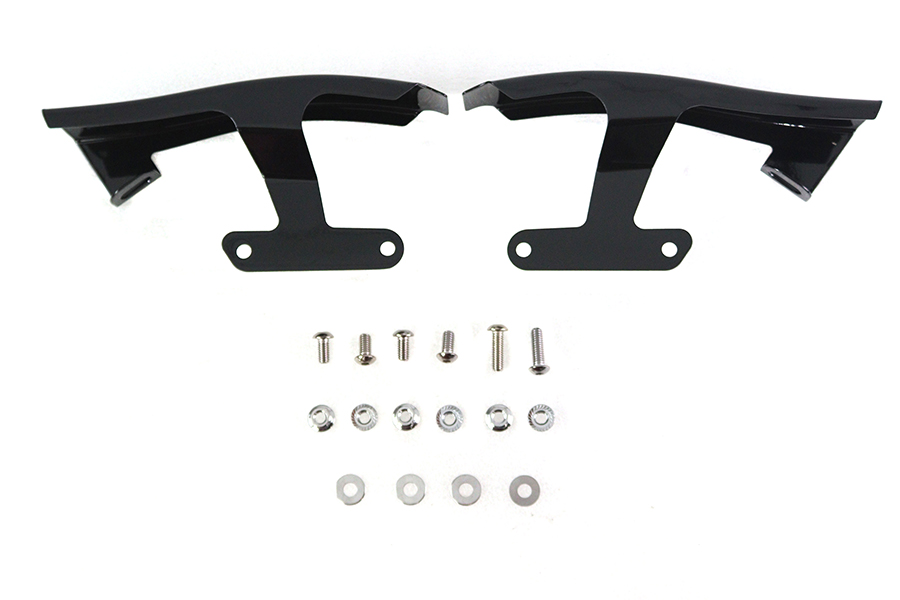 Black Saddlebag Filler Strip Set