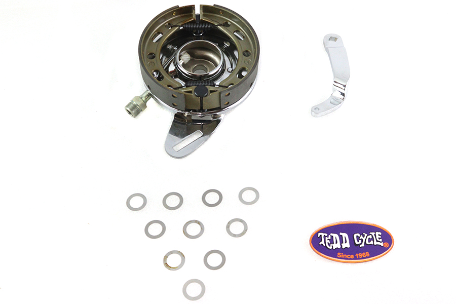 45" Chrome Rear Brake Backing Plate Assembly