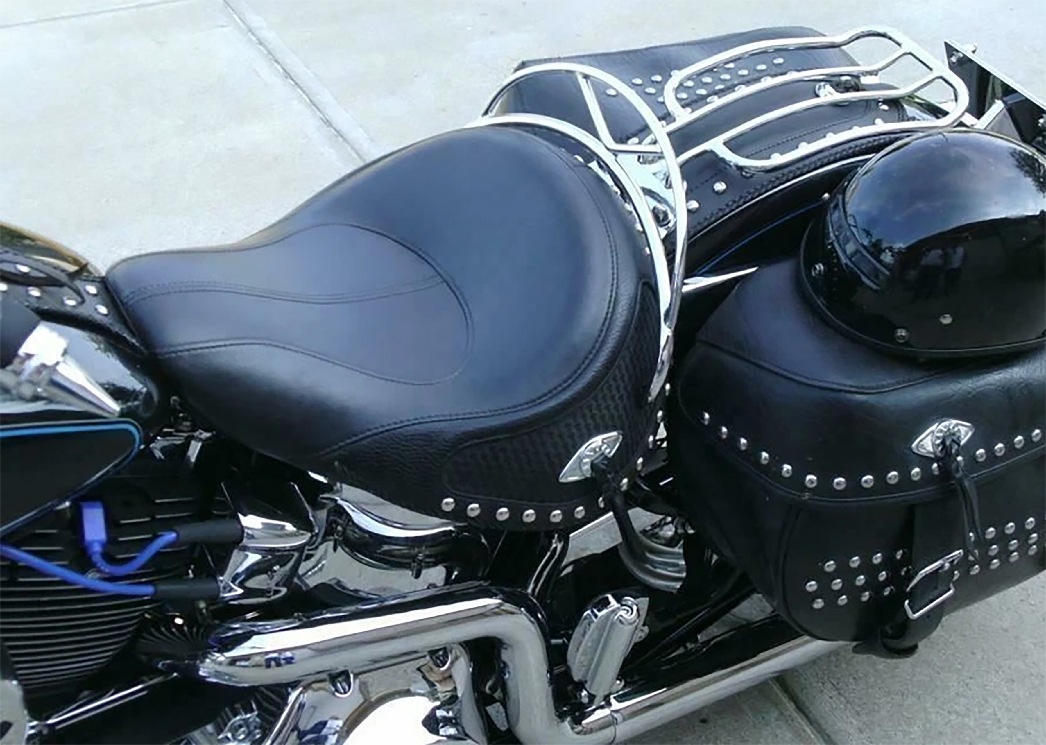 Chrome Solo Seat Handrail