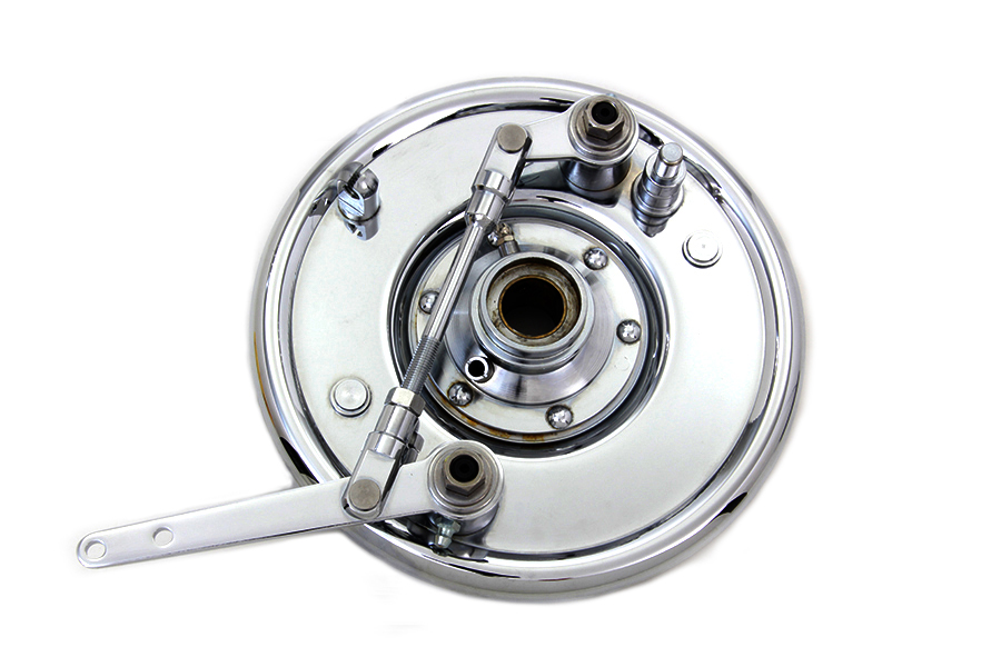 Dual Cam Brake Backing Plate Assembly Chrome