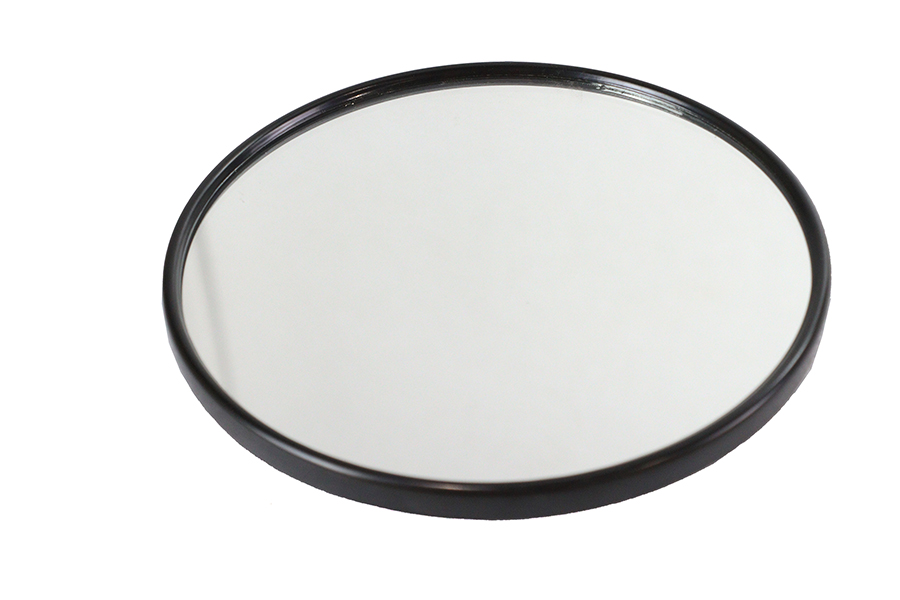 Replica 5" Round Mirror Black