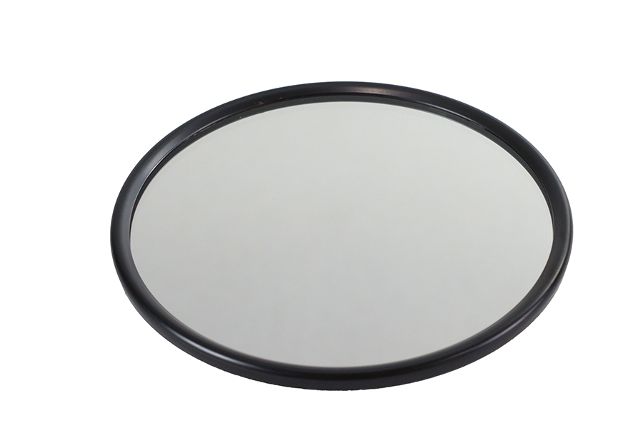 Replica 5" Round Mirror Black