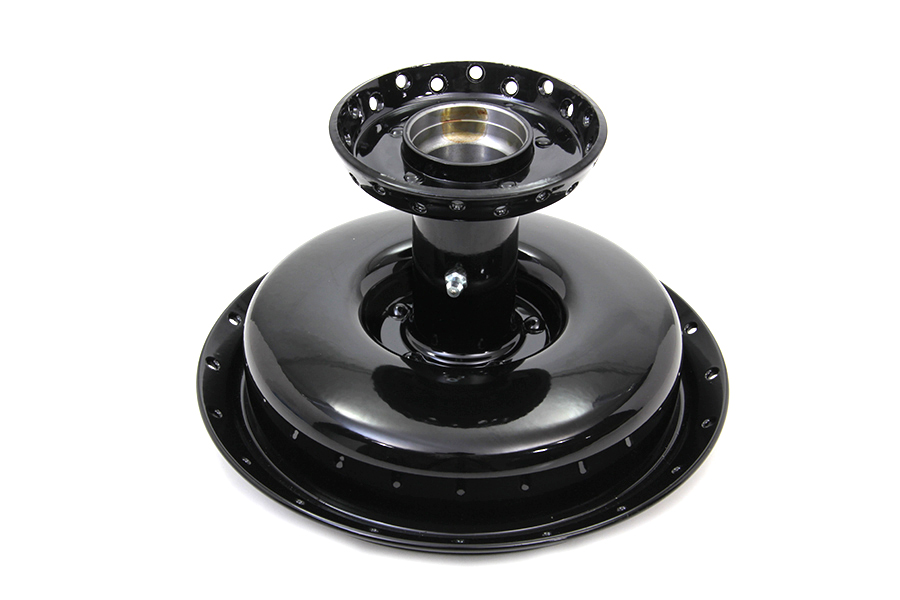 Front Wheel Hub and Brake Drum Black