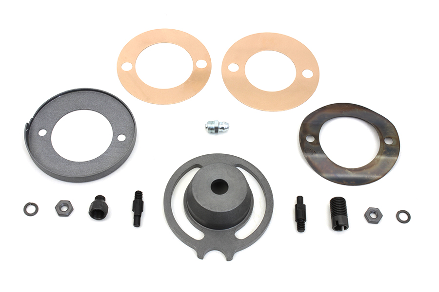 Parkerized Front Brake Plate Cover Kit