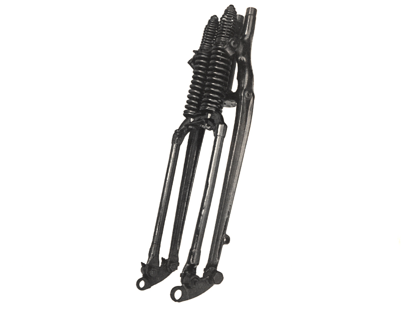 VL 1" Spring Fork Assembly Black