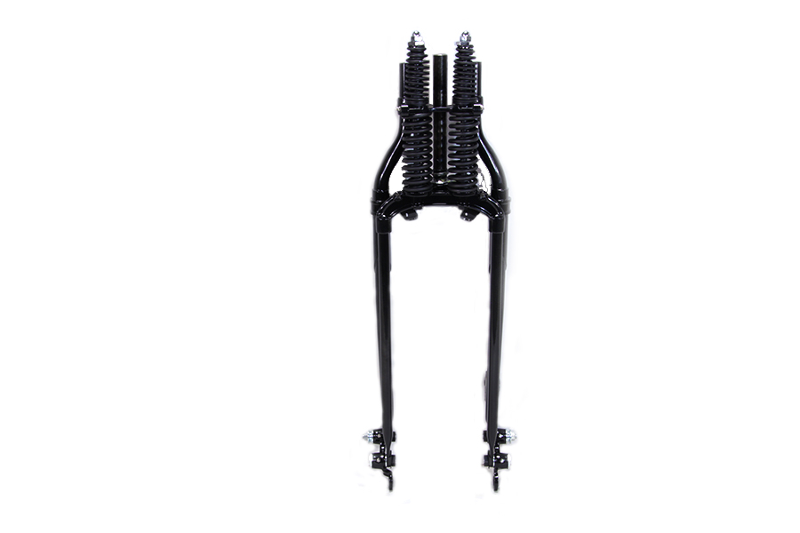 22" Inline Spring Fork Assembly Black