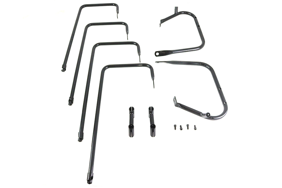 Black Saddlebag Rail