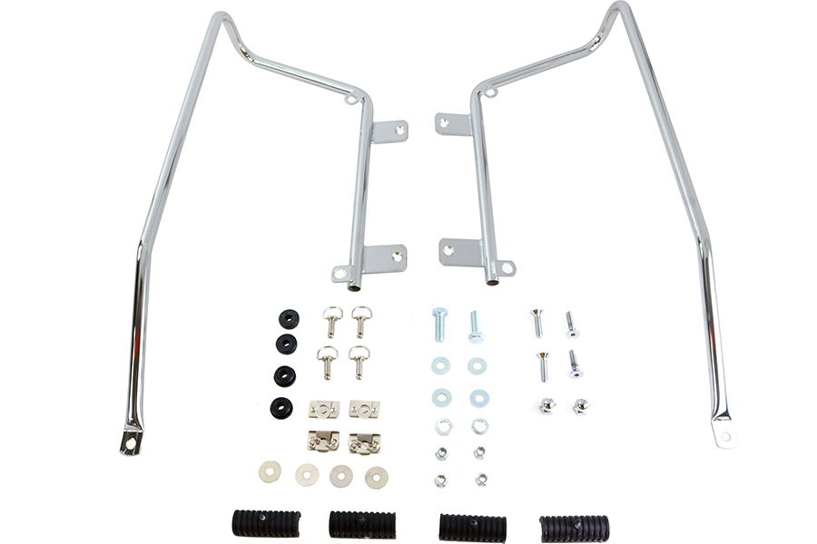 Wyatt Gatling Saddlebag Bracket Kit Chrome