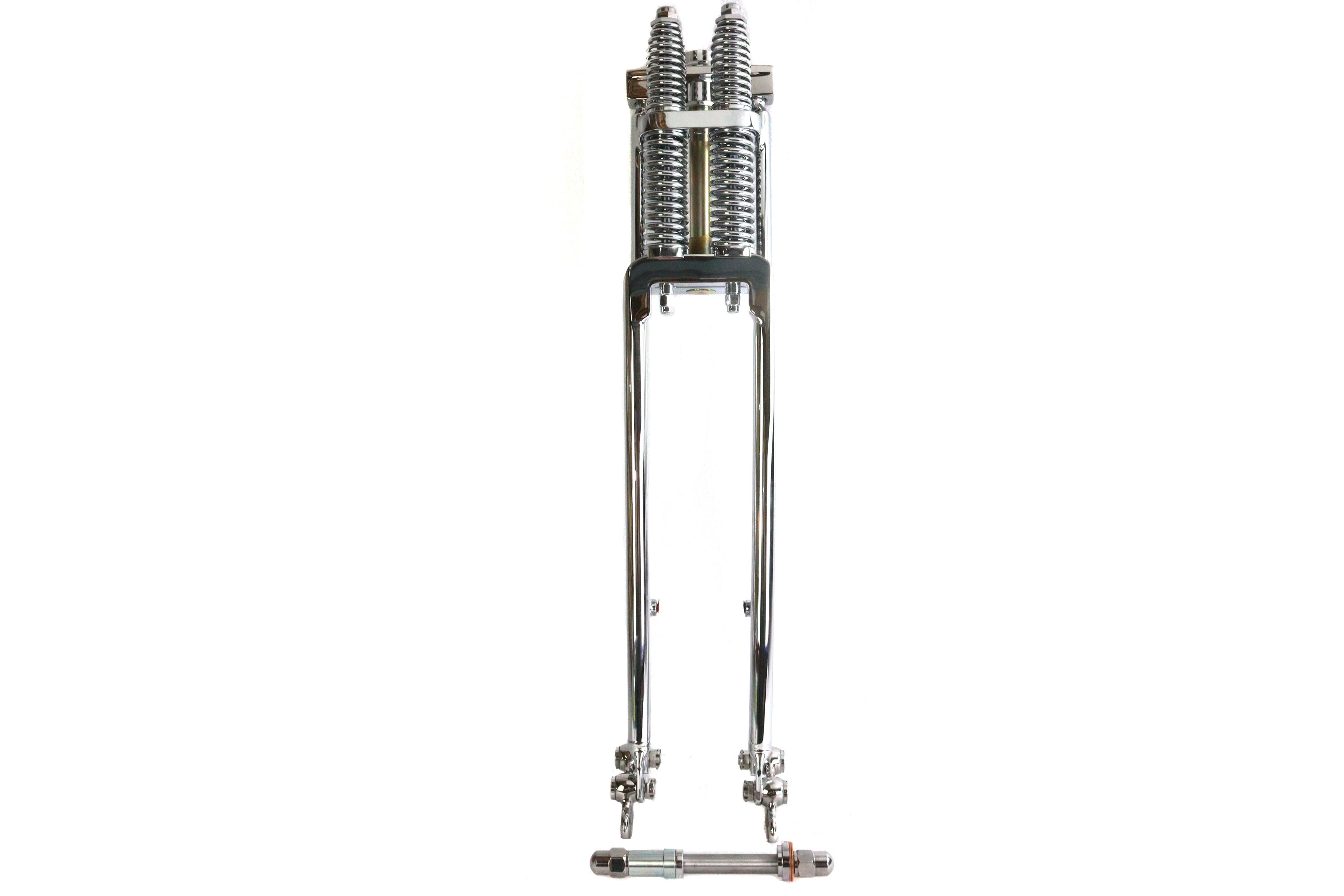 D+D Narrow Spring Fork Assembly Chrome 21"