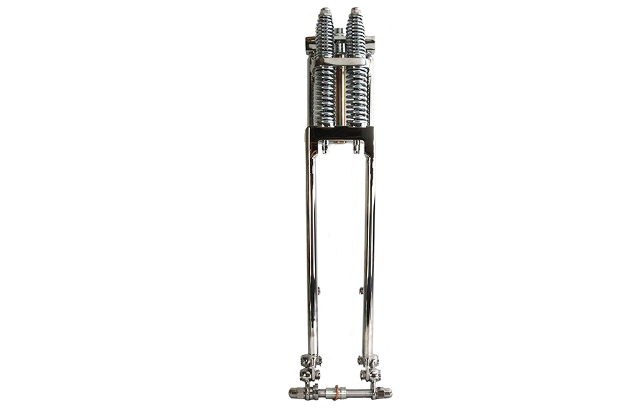D+D Narrow Spring Fork Assembly Chrome 23"
