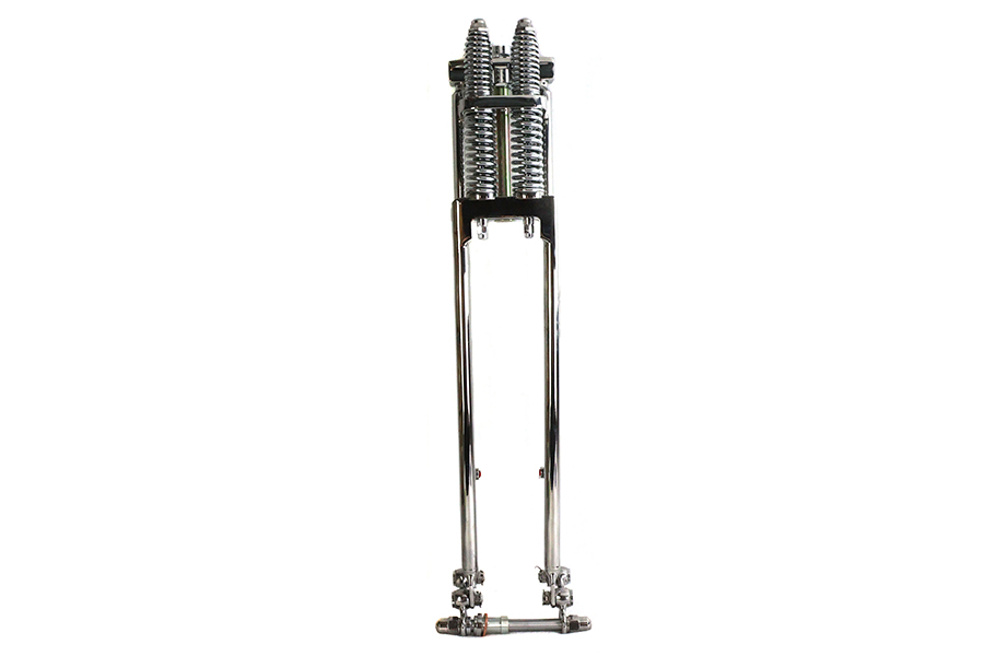 D+D Narrow Spring Fork Assembly Chrome 25"