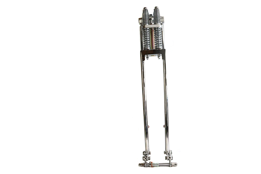 D+D Narrow Spring Fork Assembly Chrome 27"