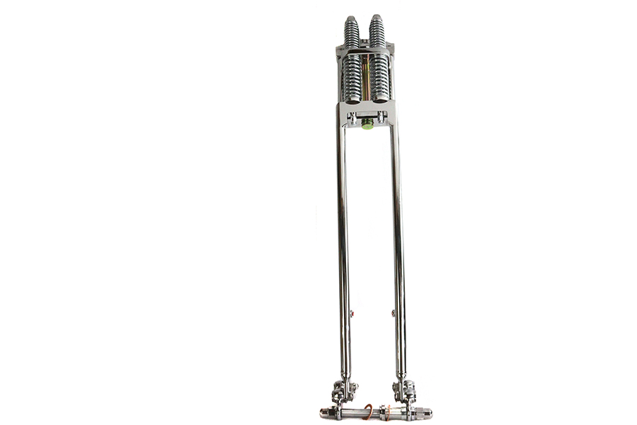 D+D Narrow Spring Fork Assembly Chrome 29"