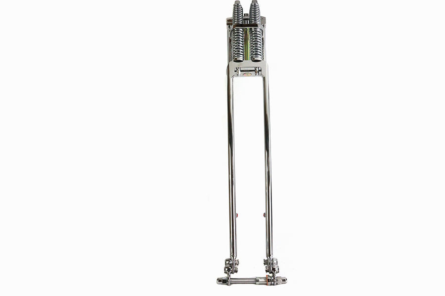 D+D Narrow Spring Fork Assembly Chrome 31"