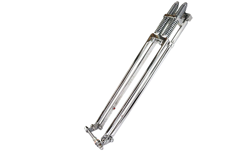 フラワー    ka04 D+D Narrow Spring Fork Assembly Chrome 32 inch fits Harley