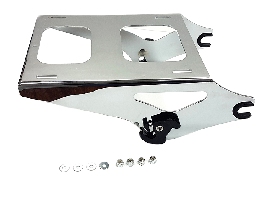 Detachable Two-Up Tour-Pak Mounting Rack Kit Chrome