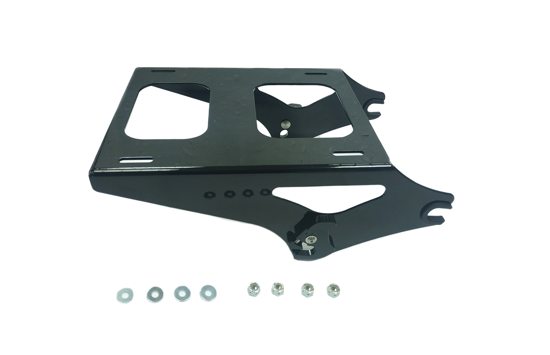 Detachable Two-Up Tour-Pak Mounting Rack Kit Black