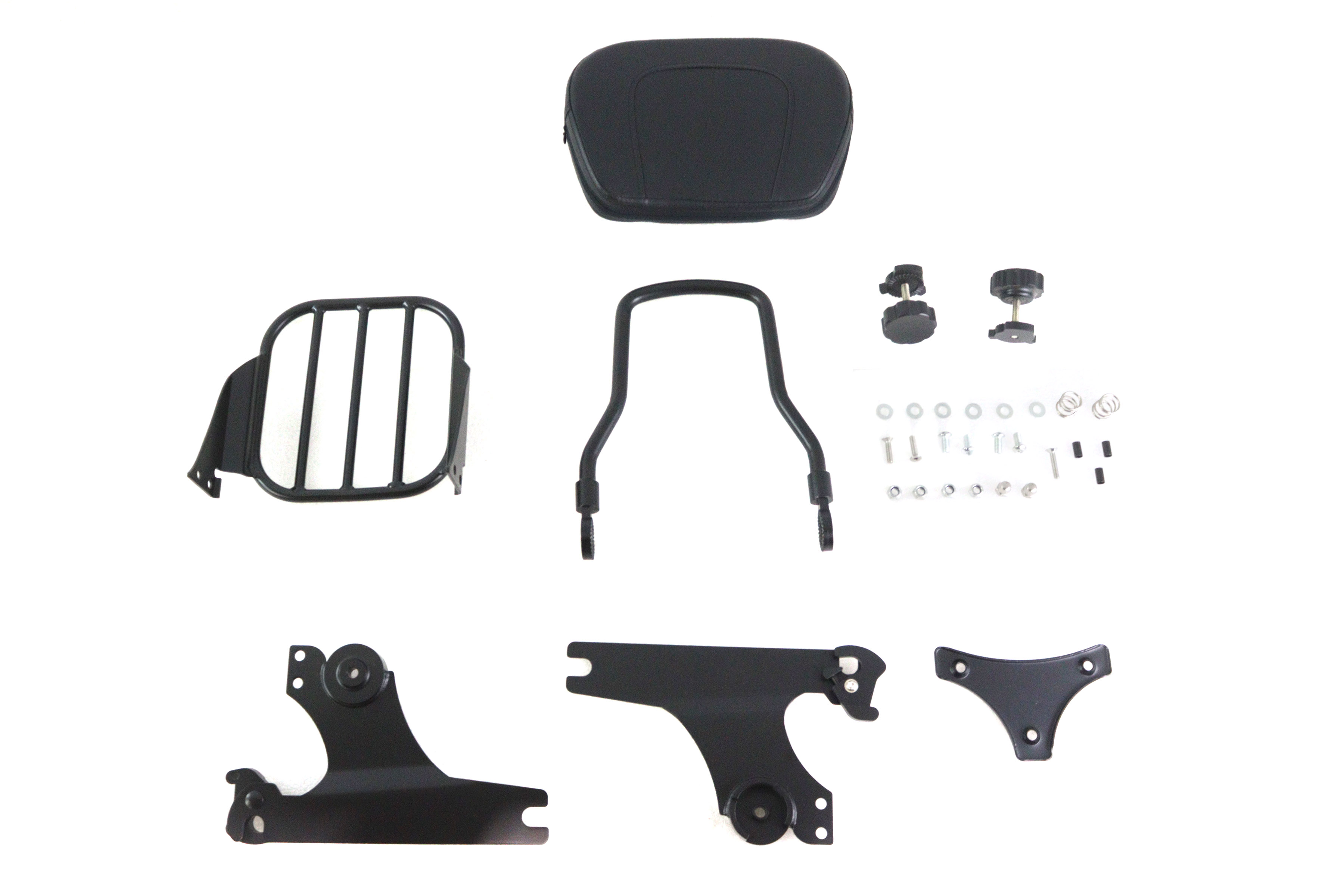 Gloss Black Sissy Bar and Rack