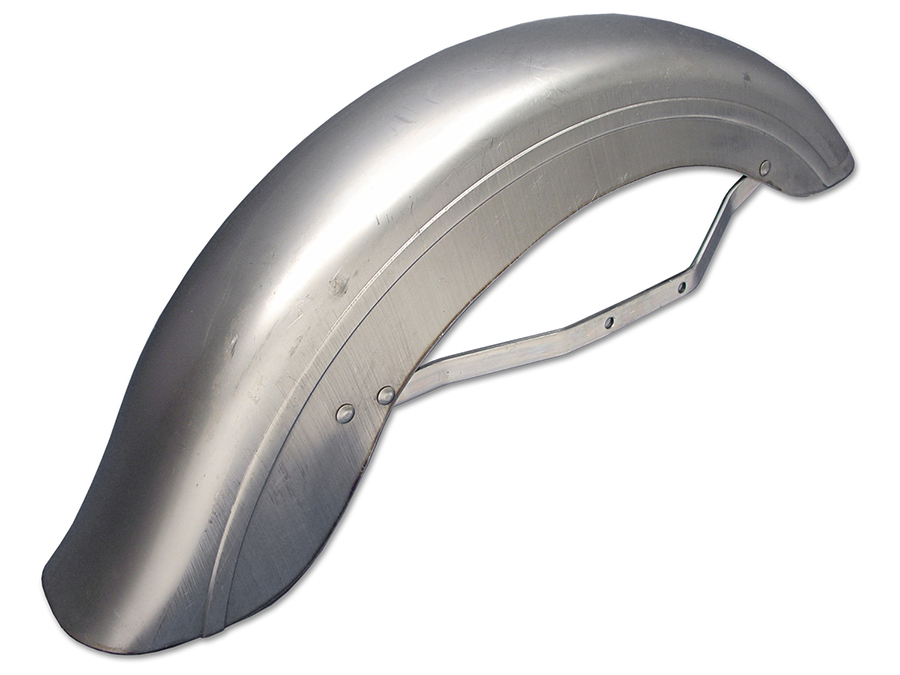 Front Fender Raw with Chrome Bracket