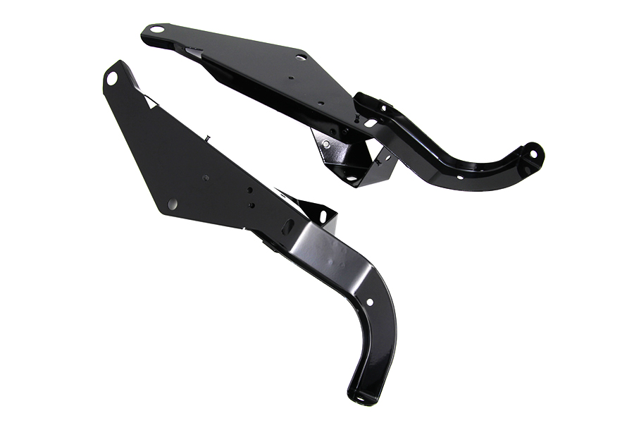 Vtwin Black Heavy Duty Fairing Support Bracket Set 96-13 Harley Touring