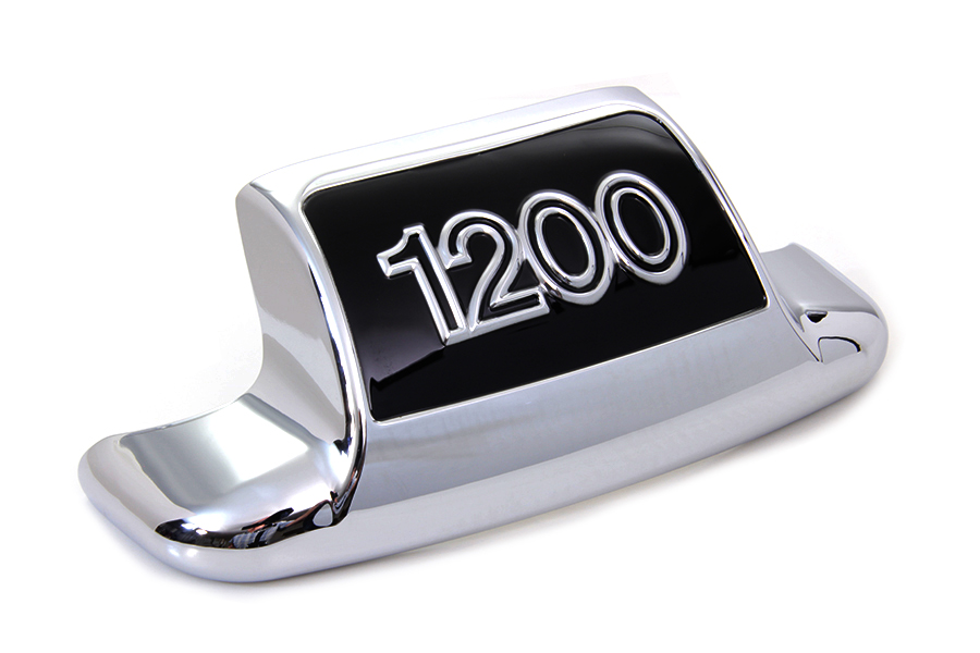 Chrome and Black Rear Fender Tip "1200"