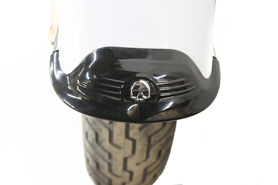 Skull Front Fender Tip Black