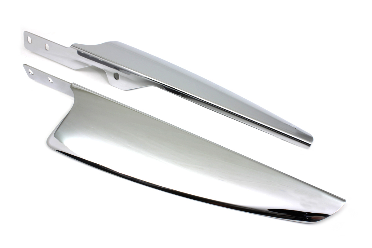 Chrome Windshield Deflector Set