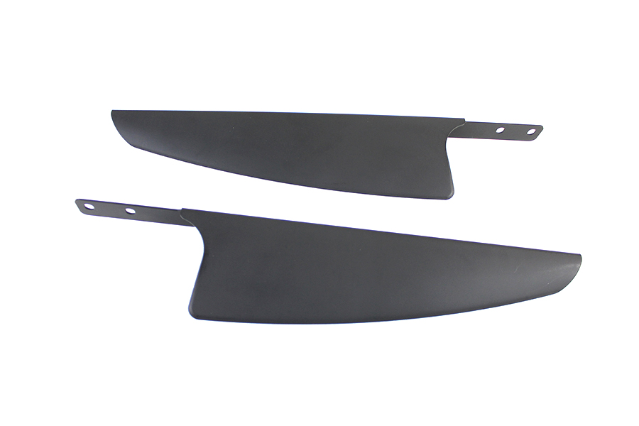 Black Windshield Deflector Set