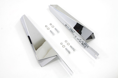 Chrome Fork Mount Wind Deflector Set