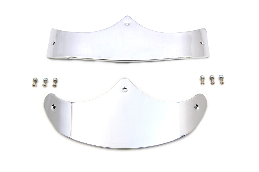 Smooth Fender Tip Set Chrome