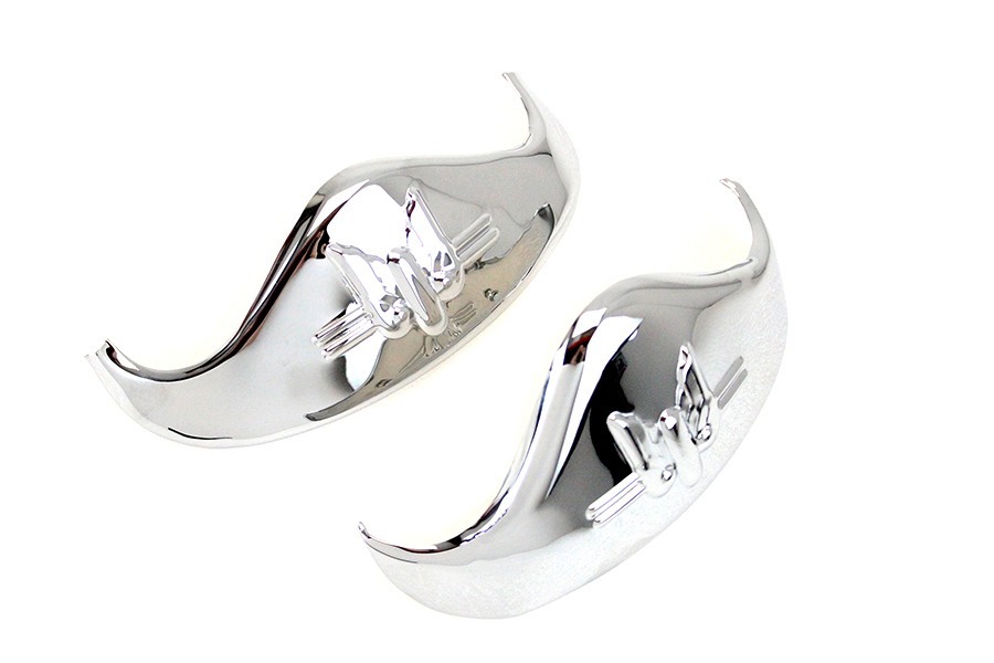 Chrome Rocket Fender Tip Set