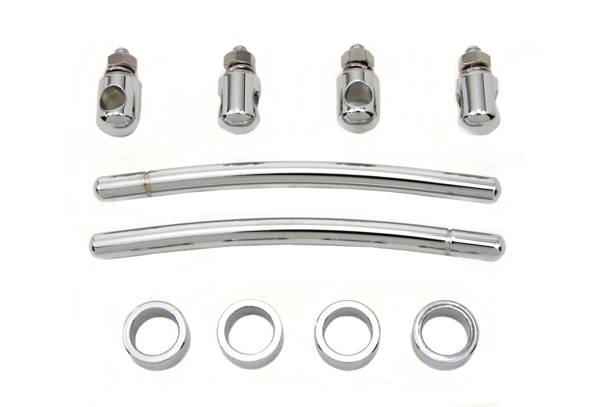 Chrome Front Fender Trim Rail Kit