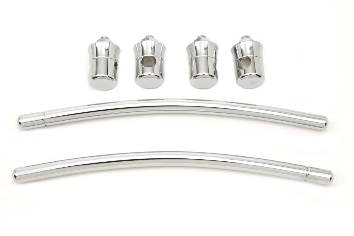 Chrome Front Fender Trim Rail Kit