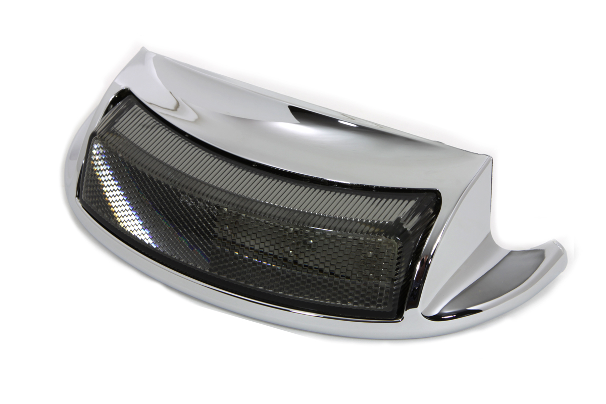 Chrome LED Rear Fender Tip with Smoke Lens
