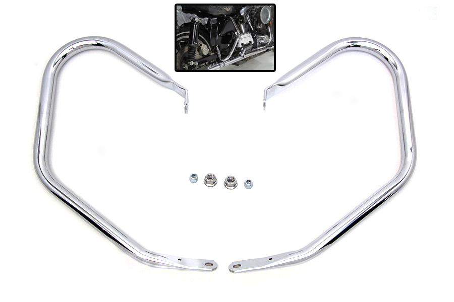 Chrome Rear Frame Bar Set
