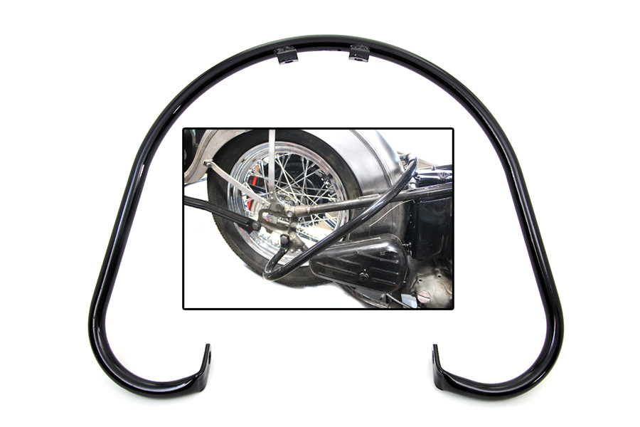 Black Rear Big Twin Frame Bar