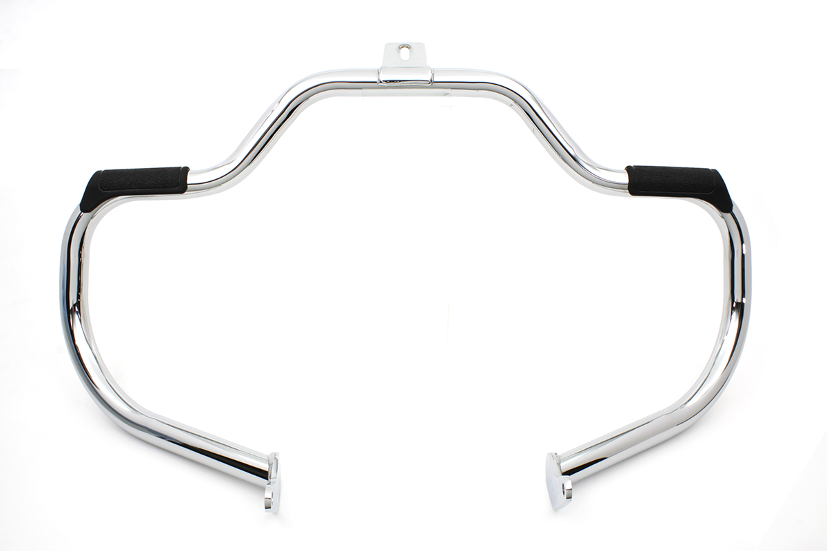 Chrome Front Engine Bar with Footpeg Pads