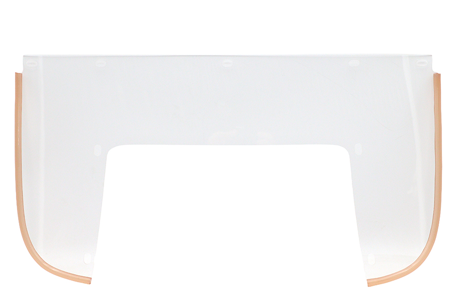 Beaded Lower Windshield Clear