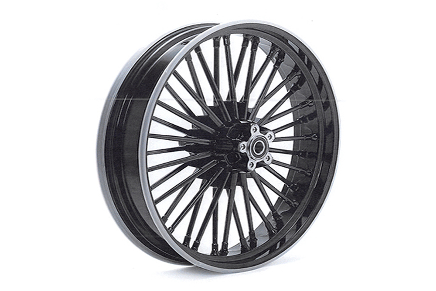 Front 21" x 3.15" Duro 36 Fat Spoke Matte Black Wheel